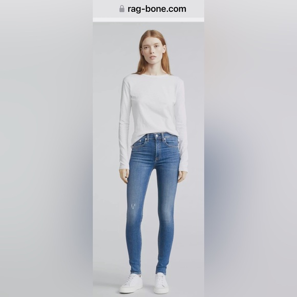 rag & bone High-Rise Skinny Jeans *Store Exclusive* in Woodford size 26 - Picture 1 of 16